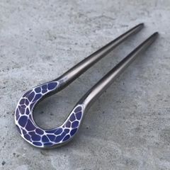 titanium hair sticks “hydrangea” 紫陽花 かんざし 簪 ヘアスティック
