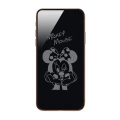 iPhone 12 / iPhone 12 Pro 用 ガラスフィルム 保護フィルム ディズニー ミニー 硬度9H 飛散防止 ラウンドエッジ加工 キャラクター プロテクター カバー 強化 フィルム