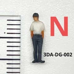 Nゲージ　1/150 3DA-DG-002 男子学生　フィギュア　1/64より小