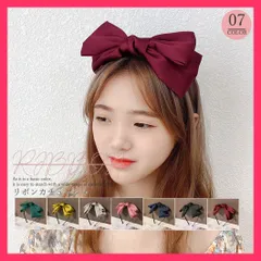 【スタッフおすすめ！】 リボンカチューシャ レディース 大人っぽい ヘアアクセサリー シン 無地 髪留め/細め ヘアターバン/ヘアバンド 上品な光沢感のある、大人気のリボンカチ おすすめ おしゃれ　人気 上品 6KANYX-001