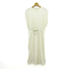 ザラ ノースリーブワンピース クルーネック トップス レディース USA Lサイズ 生成り ZARA 【中古】