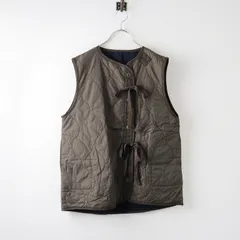 サマンサモスモス Samansa Mos2 SM2 リバーシブルキルティングベスト F/カーキ ネイビー 羽織り アウター【2400014282832】