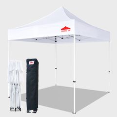 【新品】タープテント ワンタッチ 【アルミ】3mx3m (ホワイト 白) イベントテント 組立簡単 ワンタッチテント 大型 業務用 簡易テント 運動会 スポーツ大会 RAKURAKU TENT