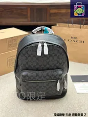 【今日特価】Coach West 35 コーチ ウエスト 35 ブラックモノグラムミックス バックパック