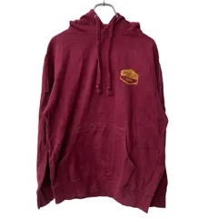 RVCA ロゴスウェット パーカー M～ ワインレッド ルーカ フーディー プルオーバー トップス 古着卸 アメリカ仕入 a708-5769