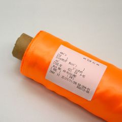 格安!アウトレット品 ポリエステルサテン 1反 23M ショッキングオレンジ AKE5030　mt012