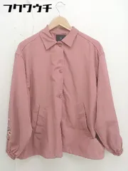◇ w closet ダブルクローゼット 袖刺繍 長袖 コーチジャケット ブルゾン サイズF ピンク レディース  【中古】 【1111290000249】のサムネイル
