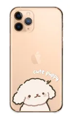 iPhone 17e ケース カバー アイフォン17e スマホケース ハードケース 韓国 トイプー トイプードル プードル 犬 イヌ いぬ 仔犬 シンプル かわいい 透明ケース クリア カラー02