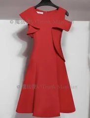 ワンピース パーティドレス 韓国系 フレア ミニ丈 ドレープ CCVZ1026P416