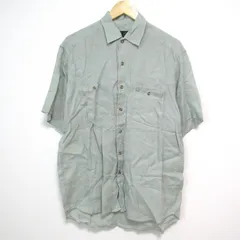 【213336】dunhill ダンヒル  半袖シャツ　ピュアリネン100％　M メンズ  ・ ライトグリーン