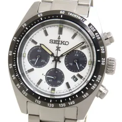 SEIKO セイコー プロスペックス スピードタイマー SBDL085 V192-0AF0 ホワイト文字盤 SS ステンレススチール 腕時計 ソーラー メンズ 送料無料 241001024925