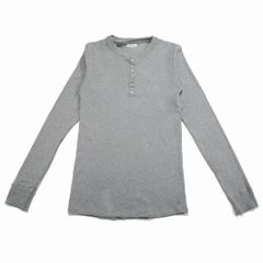 【30％OFF】Schiesser  ヘンリーネックカットソー 長袖 グレー 6