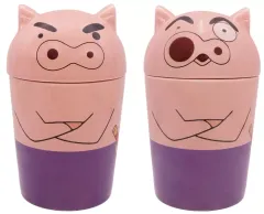 【中古】マグカップ･湯のみ 全2種セット ぶりぶりざえもん陶磁器タンブラー 「クレヨンしんちゃん」