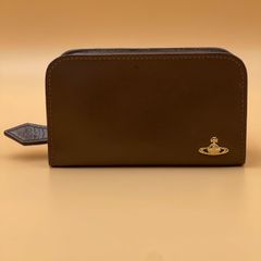 Vivienne Westwood ヴィヴィアンウエストウッド/ヴィンテージ  WATER ORB マルチケース/タバコケース シガレットケース ラウンドファスナー ブラウン 牛革 カウレザー/1518M1G/ 服飾 (75-2025-0609-KO-001)