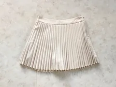 【極美品】Sサイズ  ザラ  ZARA  インナーパンツ付きプリーツスカート  オフホワイト