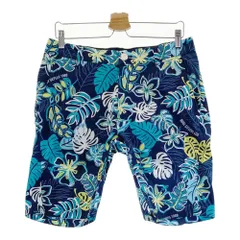 サイズ：85 ZOY ゾーイ  ハーフパンツ ハイビスカス ボタニカル 総柄 ネイビー系 [240101534452] ゴルフウェア メンズ ストスト