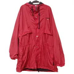 Z1517 POLO SPORT RALPH LAUREN ポロスポーツ　ラルフローレン　オーバーサイズ　ナイロンジャケット　ジャンパー　赤　レッド　メンズ XL  大きい　刺繍　ヴィンテージ　希少