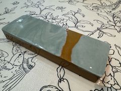 天然砥石 黄板  極細 希少品 1114g 包丁研ぎ 仕上げ砥石 / 鉋鑿大工道具鋸剃刀包丁 10000目 AS04 実物撮影