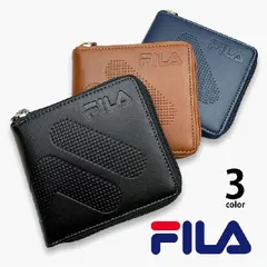 新品　FILA フィラ 2つ折り財布 ドットロゴ型押し ラウンドファスナー 合成皮革 ショート ウォレット 61fl52（どれか1個の価格です）