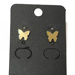 小ぶり　チタン　ピアス　蝶々　つけっぱなし
