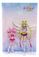 [Used] Acrylic Stand- Acrylic Panel: Eternal Sailor Moon & Eternal Sailor Chibi Moon Acrylic Diorama A "Sailor Moon Cosmos: Part 1" Movie Merchandise