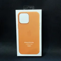 【未使用品】Apple純正品 iphone13pro max レザーケース ブラウン MM1L3FE/A アップル 925-8