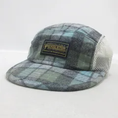 H■ペンドルトン/PENDLETON チェックウールキャップ CAP 帽子 兼用■5【中古】のサムネイル