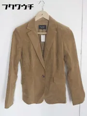 ◇ M-PREMIER エムプルミエ フェイクスウェード 1B 長袖 テーラード ジャケット サイズ36 ブラウン レディース 【中古】 【1002800455782】