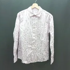 ◇ SHIPS any シップスエニィ ストライプ柄 コットン100％ 薄手 シンプル 長袖 シャツ サイズM ピンク レディース E  【1308290045756】