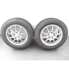 ② 中古品 アルミホイール 2本 + スタッドレスタイヤ LCZ BLIZZAK 15×6J+50 114.3 5Hのサムネイル