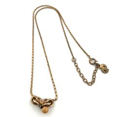 【鑑定済み】正規品 難あり クリスチャン ディオール Christian Dior ネックレス CD ゴールドカラー GP ブランド アクセサリー