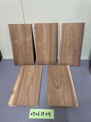 ウォールナット【350×180×20】　端材　5枚セット 端材　無垢板　板　DIY　材木　木材　07061804