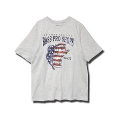 日本未発売 バス プロ ショップス アメリカン ヘリテージ フラッグ Tシャツ / BASS PRO SHOPS AMERICAN HERITAGE FLAG S/S TEE [GREY HEATHER]