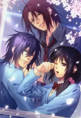 【中古】キャラカード 斎藤一&雪村千鶴&原田左之助 描きおろし等身イラストブロマイド 「Switchソフト 薄桜鬼SSL ~sweet school life~ for Nintendo Switch」 ステラワース店舗/通販早期予約特典