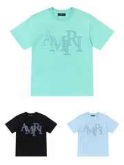 ✨ファッション AMIRI 夏の新作メンズレディース半袖Tシャツ男女兼用 02