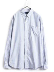 【お得なクーポン配布中!】 ラルフローレン ストライプ ボタンダウン シャツ XL ワイシャツ ポニー無し