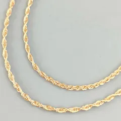 セイコージュエリー　レア　チェーンネックレス チェーンネックレス K-427(アジャスター付) ゴールド – 貴和