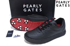 新品 PEARLY GATES ゴルフシューズ【22.5cm】【23cm】 メゾンロゴ ローカット 053-2192302 パーリーゲイツ スパイク