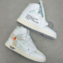 新品未使用 Nike ナイキ OFF-WHITE x Jordan Air Jordan 1 High White the ten カジュアルスニーカー AQ0818-100