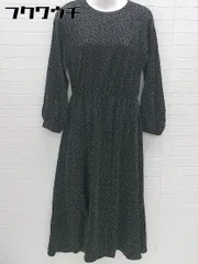 ◇ SEVENDAYS=SUNDAY セブンデイズ サンデイ ドット 水玉 長袖 ロング ワンピース サイズM ブラック レディース 【中古】 【1103080003714】