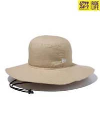 【ムラスポ公式】新品 NEW ERA ニューエラ ハット 帽子 アドベンチャー ワイドブリム Typewriter タイプライター ベーシック ベージュ 14109634