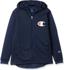 【新品】【ジュニアサイズ】【140cmのみ】Champion(チャンピオン)　ジップ アップ パーカー キッズ・ジュニア バスケットボール　ネイビー　CKRB452-370-140