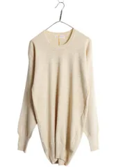 【お得なクーポン配布中!】 デッドストック 70s 80s イタリア製 Ragno クルーネック リブ付き カットソー メンズ レディース XL 程/ ウール 無地 ロンT 大きいサイズ