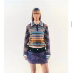 ANDERSSON BELL ブルーベロアカットソー　鈴木えみ着用　完売品 ANDERSSON BELL ブルーベロアカットソー 鈴木えみ着用 完売