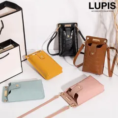 スマホショルダー スマホポシェット スマホポーチ ショルダーバッグ クロコ調 フェイクレザー レディース ミニバッグ 便利 ルピス bag0125