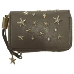 JIMMY CHOO (ジミーチュウ) WDS/161 スタースタッズ ラウンドジップ コインケース 小銭入れ ベージュのサムネイル
