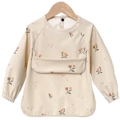 新品 [GoUseGo] お食事エプロン 長袖 ベビー 食事用エプロン 女の子 洗える 袖付き 離乳食エプロン 防水 食事スタイ 赤ちゃん エプロン 幼児 1歳 2歳 3歳 4歳 5歳 6歳 スモック 子供 キッズ 保育園 幼稚園 入園準備