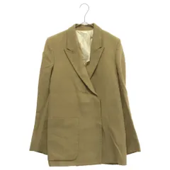 Acne Studios (アクネ スティディオス) 16SS DEANA CREPE ピークドラペル ダブルブレスト スナップボタン テーラードジャケット ベージュ レディースのサムネイル