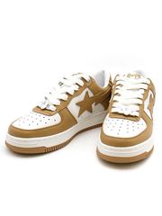 A BATHING APE ア ベイシング エイプ BAPE STA ベイプスター ローカットスニーカー ベージュ 24cm - メルカリ