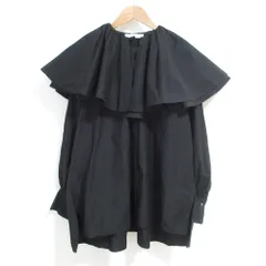 デパリエ D?PAREILL? 23SS チュニック ブラウス シャツ フリル 長袖 36 黒 ブラック /AQ ■OS レディース デパリエ D?PAREILL? 23SS チュニック ブラウス シャツ フリル